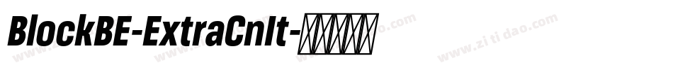 BlockBE-ExtraCnIt字体转换