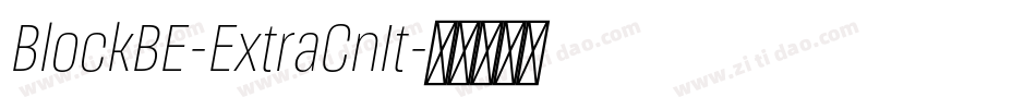 BlockBE-ExtraCnIt字体转换