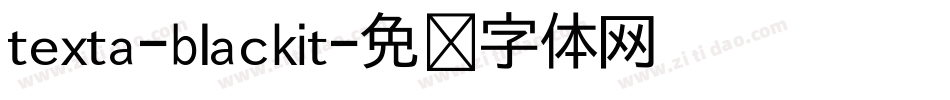 texta-blackit字体转换