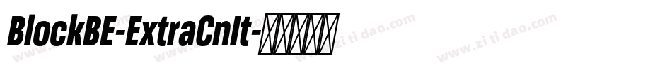 BlockBE-ExtraCnIt字体转换