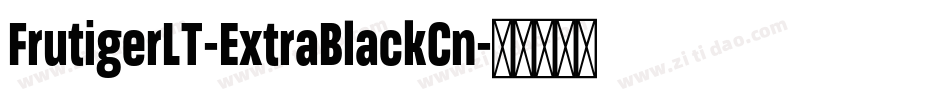 FrutigerLT-ExtraBlackCn字体转换