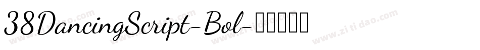 38DancingScript-Bol字体转换