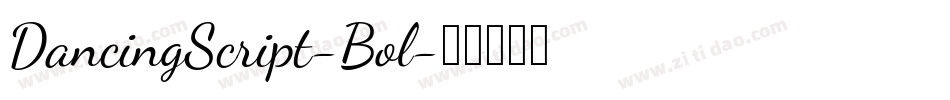 DancingScript-Bol字体转换
