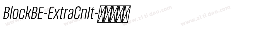 BlockBE-ExtraCnIt字体转换