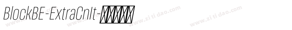 BlockBE-ExtraCnIt字体转换