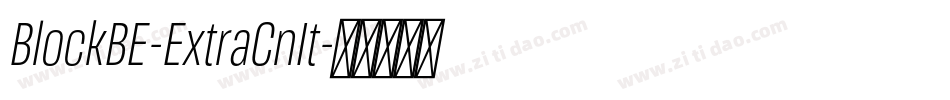 BlockBE-ExtraCnIt字体转换
