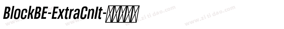 BlockBE-ExtraCnIt字体转换