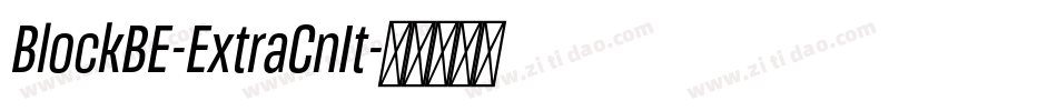 BlockBE-ExtraCnIt字体转换