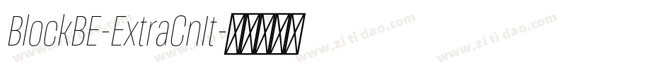 BlockBE-ExtraCnIt字体转换