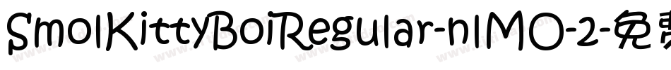 SmolKittyBoiRegular-nlMO-2字体转换