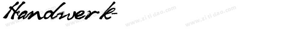 Handwerk字体转换