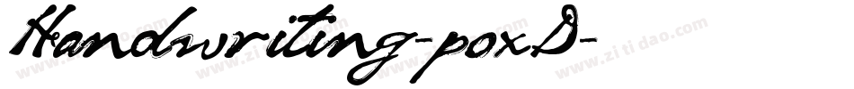 Handwriting-poxD字体转换