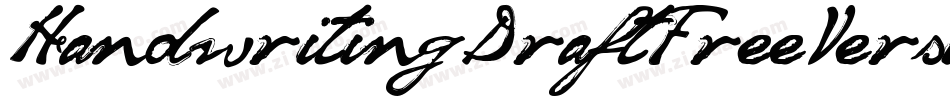 HandwritingDraftFreeVersion-9zlL字体转换