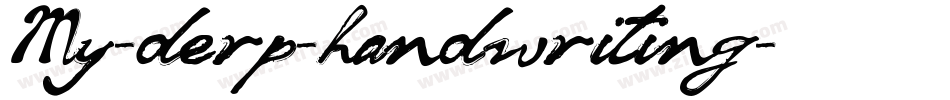 My-derp-handwriting字体转换