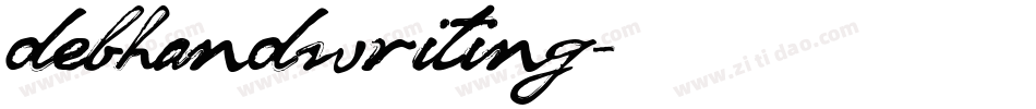 debhandwriting字体转换