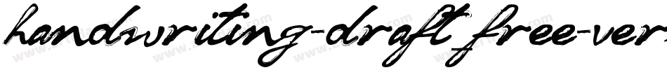 handwriting-draft_free-version字体转换