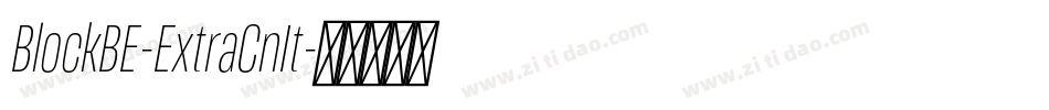 BlockBE-ExtraCnIt字体转换