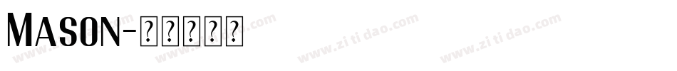 Mason字体转换