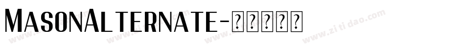 MasonAlternate字体转换