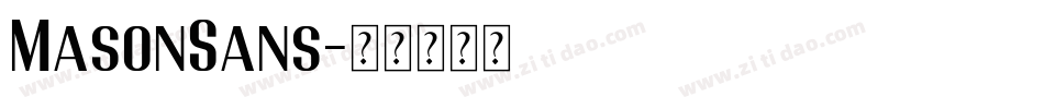 MasonSans字体转换