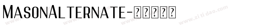 MasonAlternate字体转换