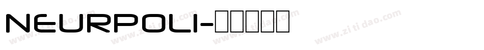 NEURPOLI字体转换