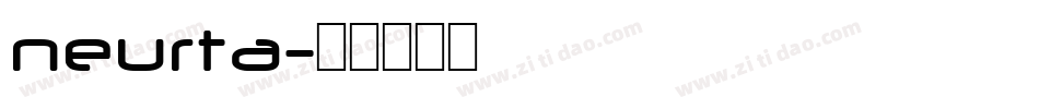 neurta字体转换