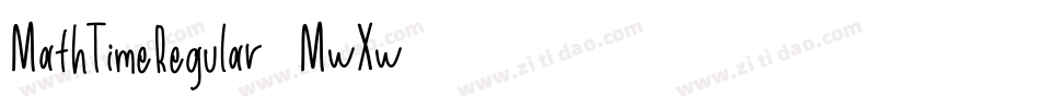 MathTimeRegular-MwXw字体转换