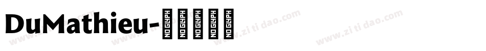 DuMathieu字体转换
