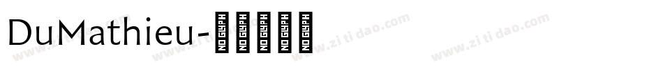 DuMathieu字体转换