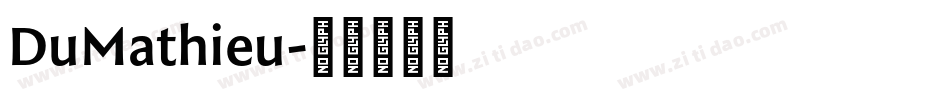 DuMathieu字体转换