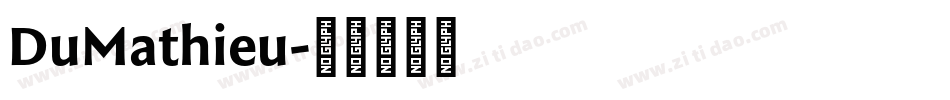 DuMathieu字体转换