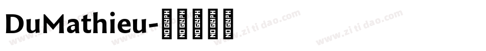 DuMathieu字体转换