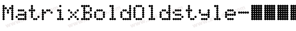 MatrixBoldOldstyle字体转换