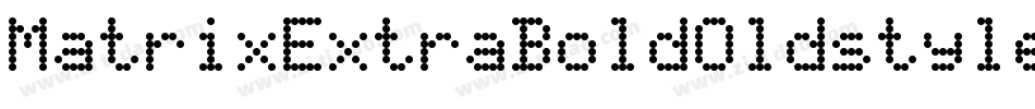 MatrixExtraBoldOldstyle字体转换