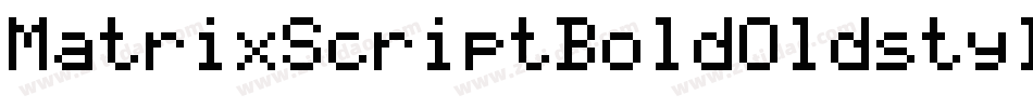 MatrixScriptBoldOldstyle字体转换