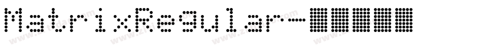 MatrixRegular字体转换