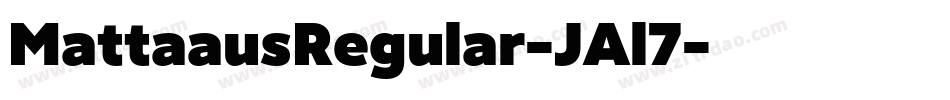 MattaausRegular-JAl7字体转换