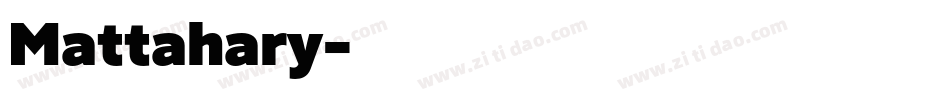 Mattahary字体转换