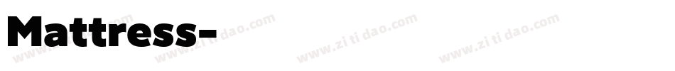 Mattress字体转换
