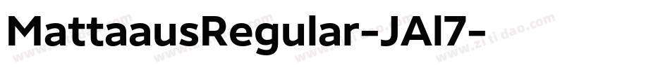 MattaausRegular-JAl7字体转换