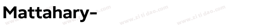 Mattahary字体转换