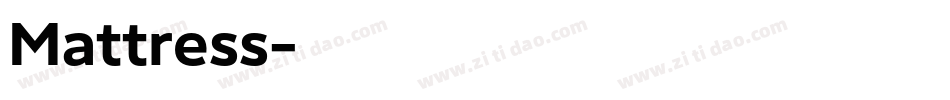 Mattress字体转换