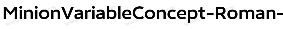 MinionVariableConcept-Roman字体转换