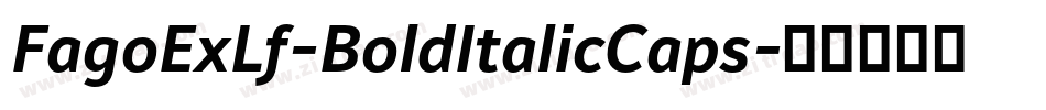 FagoExLf-BoldItalicCaps字体转换 FagoExLf-BoldItalicCaps字体转换