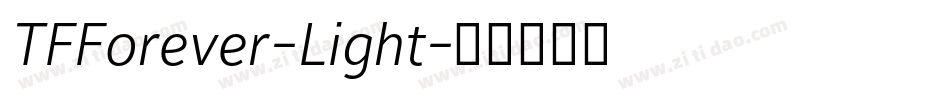 TFForever-Light字体转换