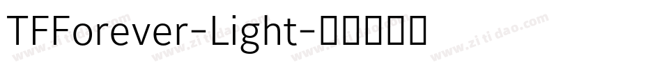 TFForever-Light字体转换