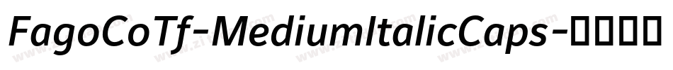 FagoCoTf-MediumItalicCaps字体转换 FagoCoTf-MediumItalicCaps字体转换