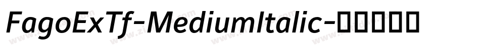 FagoExTf-MediumItalic字体转换