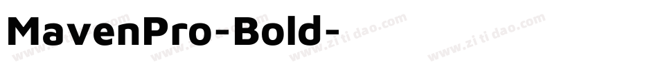 MavenPro-Bold字体转换
